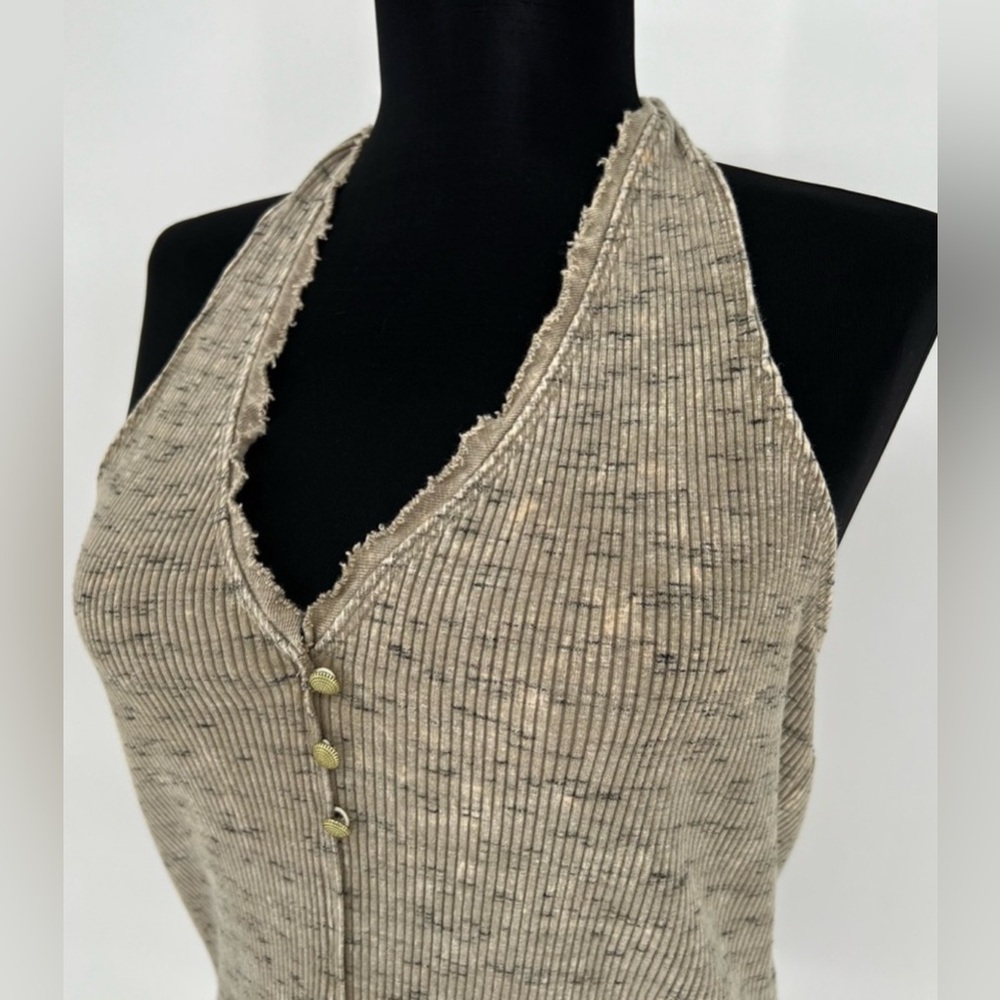 Anthropologie Pilcro Henley Moss Halter Top Women’s - Picture 5 of 15